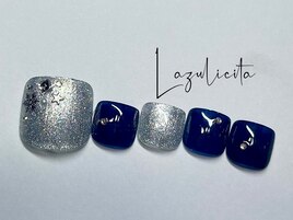 大人な冬☆雪の結晶ネイル