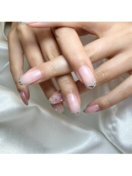 ホワイトネイル 名駅店(WHITE NAIL)/ガラスフレンチネイル