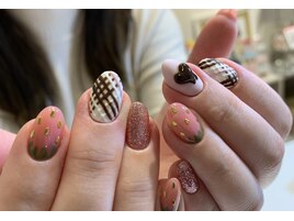 バレンタインネイル