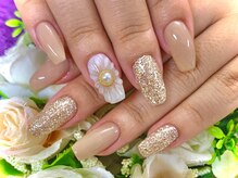 ネイルサロン ドレス(Nail Salon Dress)/［坂田］ぷっくりお花 :)