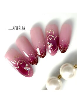 ネイルサロン アンリタ(nail salon AneRita)/ハート☆グラデーションネイル