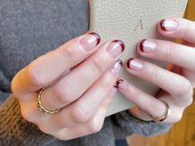 アイネイルズ 梅田店(I nails)/モードフレンチスタッズ¥9700
