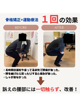 クローバー鍼灸整骨院/腰痛のbefore→after