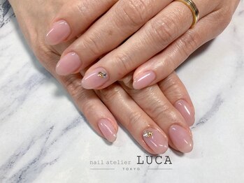 ネイルアトリエルカ(nail atelier LUCA)/W-202 スキニーピンクネイル