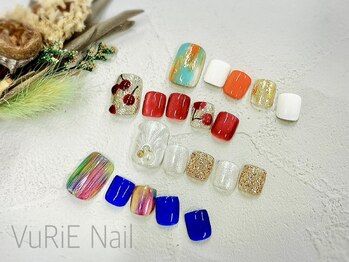 ヴリエ 豊田店(VURIE)の写真/いつでも華やかな足元に♪角質ケアやパラフィンパックでフットケアも◎【シンプル定額¥6980】が人気★