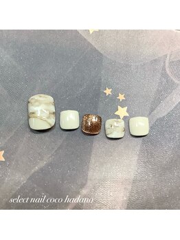 セレクトネイル ココ 秦野店(SELECT NAIL COCO)/フット きりかえアート