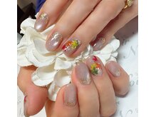 ヘアー ユニバース(HAIR UИIVERS)/艶肌マグくずきり+紅葉ネイル