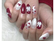 ハート×リボンネイル