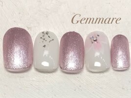 ワンポイント桜ネイル