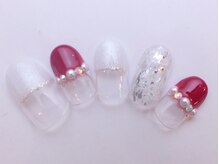 ネイルサロン ドレリッチ 大宮店(drerich)/【6990】ホイル雪の結晶
