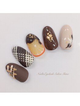 バレンタインネイル