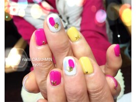 塗りかけネイルアート