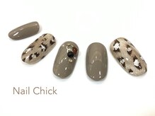 ネイルチックコウベ 銀天街店(Nail Chick kobe)/マグネットヒョウ柄ネイル