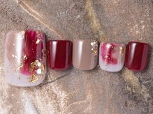 アイネイルズ 吉祥寺店(I nails)/ボルドーフットネイル