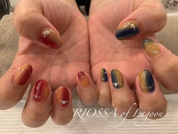ワンホンネイル×グラデーション