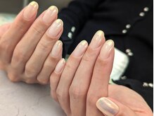 エムスラッシュ ネイル センター北店(M.SLASH)/オーロラミラーフレンチ♪