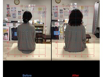 ストレチックス 近江八幡店/姿勢改善ビフォーアフター1回
