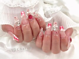 甘めガーリーネイル