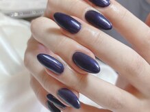 シキナ(shikina)/ネイビー　ワンカラー　秋冬