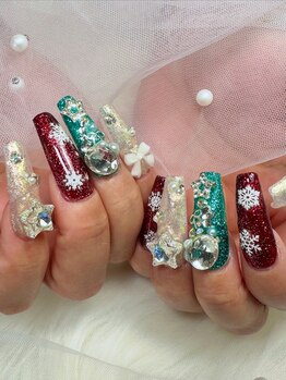 クリスマスネイル