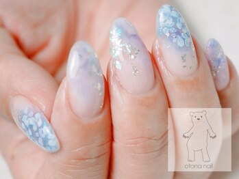 オトナネイル(otona nail)/紫陽花ニュアンスネイル