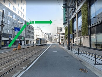 げんき堂 広島駅前院/駐車場への案内 (白島方面)1