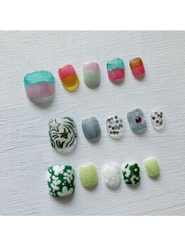 【定額C】FOOTアートサンプル