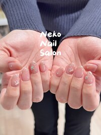 シンプル　定額ネイル　オフィス