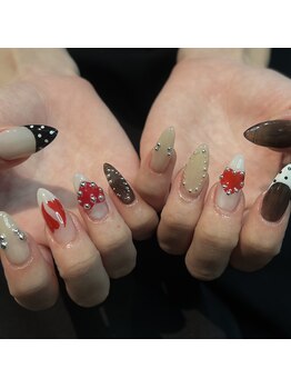 秋先取り個性派ネイル