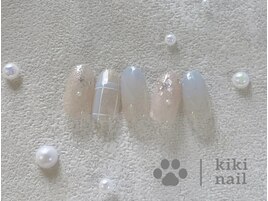 ワンホンネイル／チェックネイル