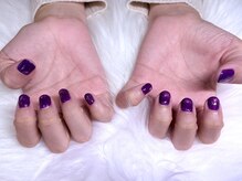 ダリア(Dahlia)/ワンカラー＋マグネットネイル