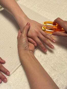 ハンドケアお仕上げ