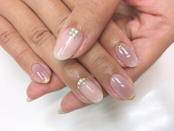 アイラッシュアンドネイル専門店 クラル(CURAR)/秋色チークネイル¥7980