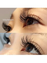 イーストアッカ アイラッシュ(East AkkA eyelash)/ボリューム/フラット比較
