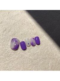 パープルフットネイル★