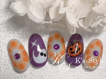 ケーズスタイル バイ キャンアイドレッシー(K's-Style by Can I Dressy)/ハロウィンネイル(定額C)