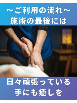 ぐっすりん/【最後にハンドマッサージ】