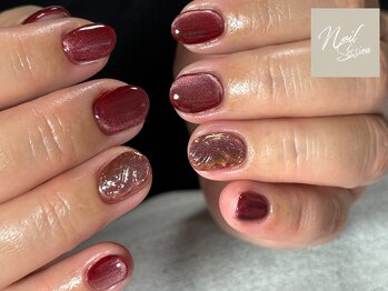 ネイルセッション(nail session)/深みボルドーマグニュアンス