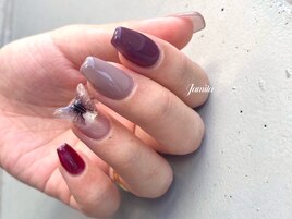 大人可愛い秋の立体デザイン