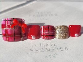 Mチェックリボンフット11980円