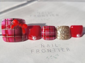 ネイルフロンティア 吉祥寺(NAIL FRONTIER)/Mチェックリボンフット11980円