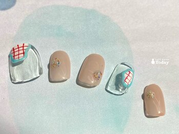 ネイルサロン トゥデイ 心斎橋店(Today)/Simple plus art¥9300→¥5800