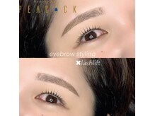 ピーコック(peacock)/eyebrow styling×lashlift 