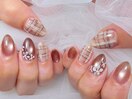 季節のブーケコース定額アート