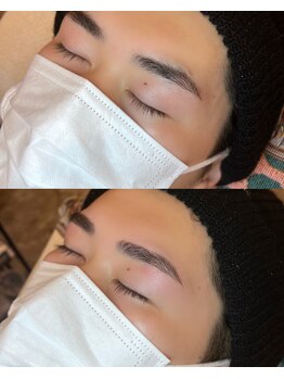 トランク(TRUNK)/眉毛ワックス，間引き