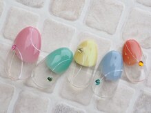 カトルナフ(quatre fois neuf)/花咲くガーデンネイル