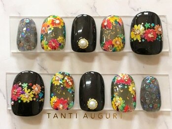 ラムー(Lah mu)/スケルトン×フラワーネイル♪