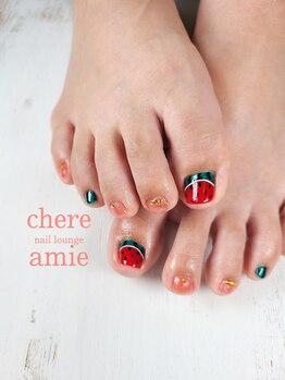 シェール アミー(Chere amie)/スイカネイル♪