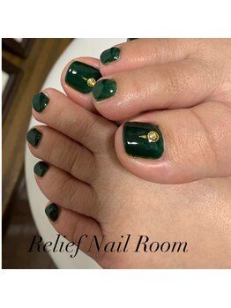 リリーフネイルルーム(RELiEF NAiL ROOM)/フットワンカラーコース