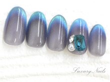 ラグジュアリー ネイルズ(Luxury Nails)/ブルー＊マグネットNail